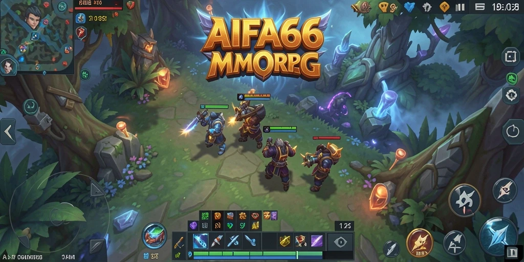 Gameplay AIFA66 yang menampilkan pertarungan epik di dunia MMORPG.
