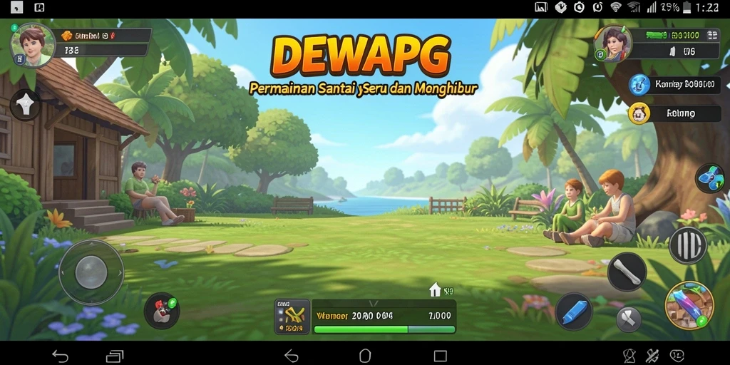 Tampilan gameplay DEWAPG yang menarik dan penuh warna.