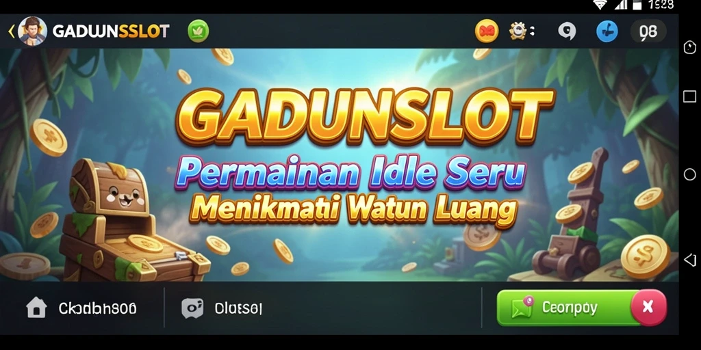 Tampilan gameplay GADUNSLOT yang menarik dan penuh warna.