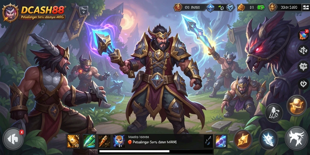 Screenshot gameplay IDCASH88 menampilkan aksi seru dalam dunia ARPG.