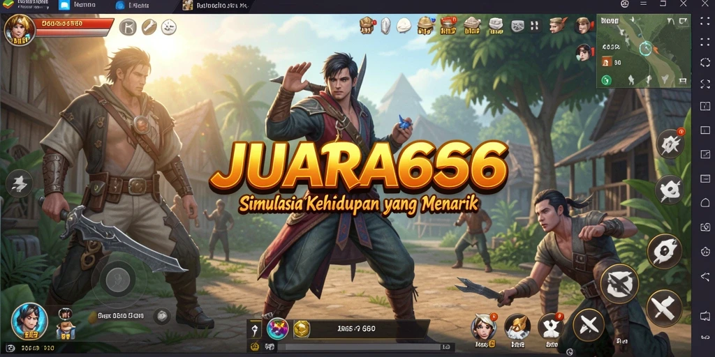 Screenshot JUARA666 menampilkan aktivitas gameplay simulasi yang seru.
