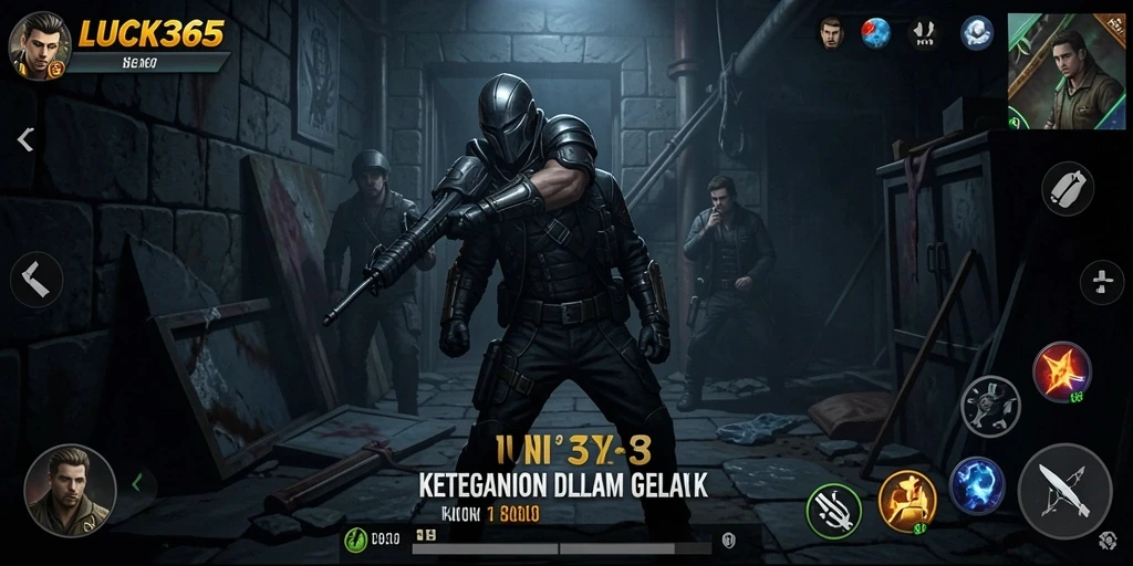 Gameplay menegangkan dalam LUCK365 yang menciptakan suasana Horror.