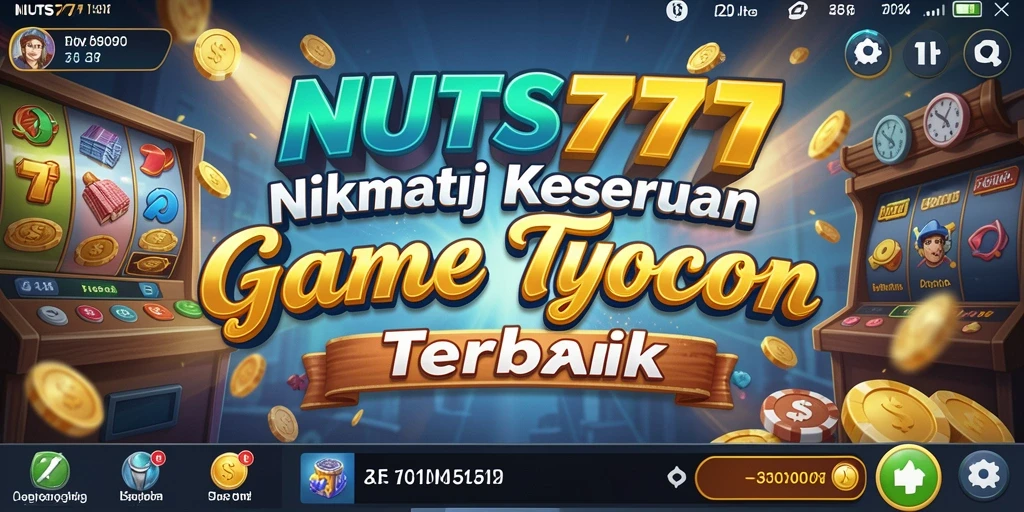 Screenshot NUTS777 menunjukkan gameplay menarik dalam pengelolaan bisnis Tycoon.