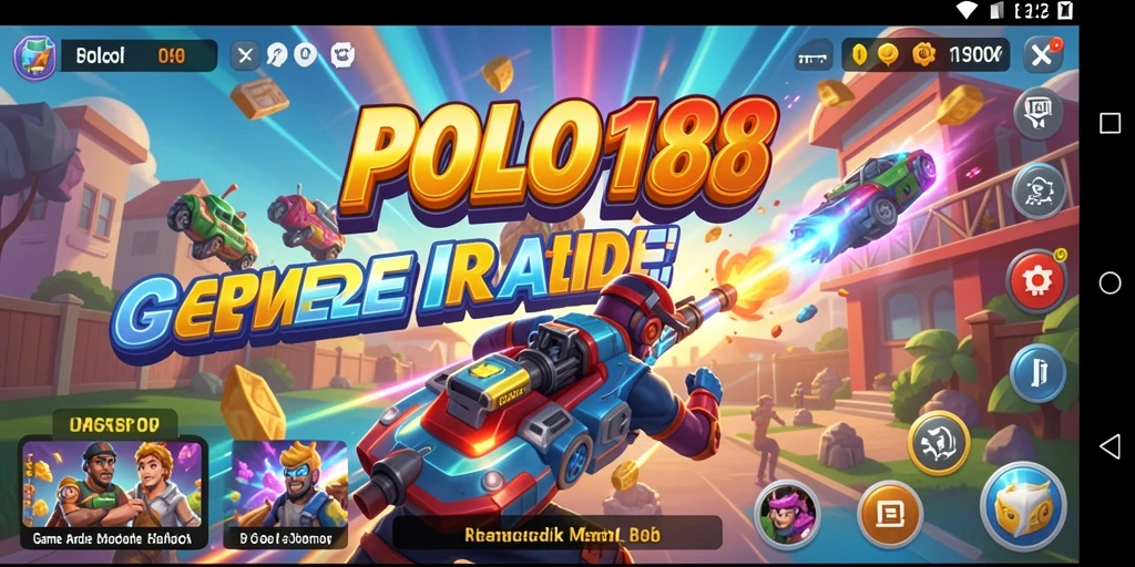 Tampilan gameplay seru dari POLO188 yang penuh warna.