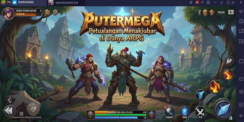 Gameplay menarik PUTERMEGA dengan aksi pertarungan yang seru.