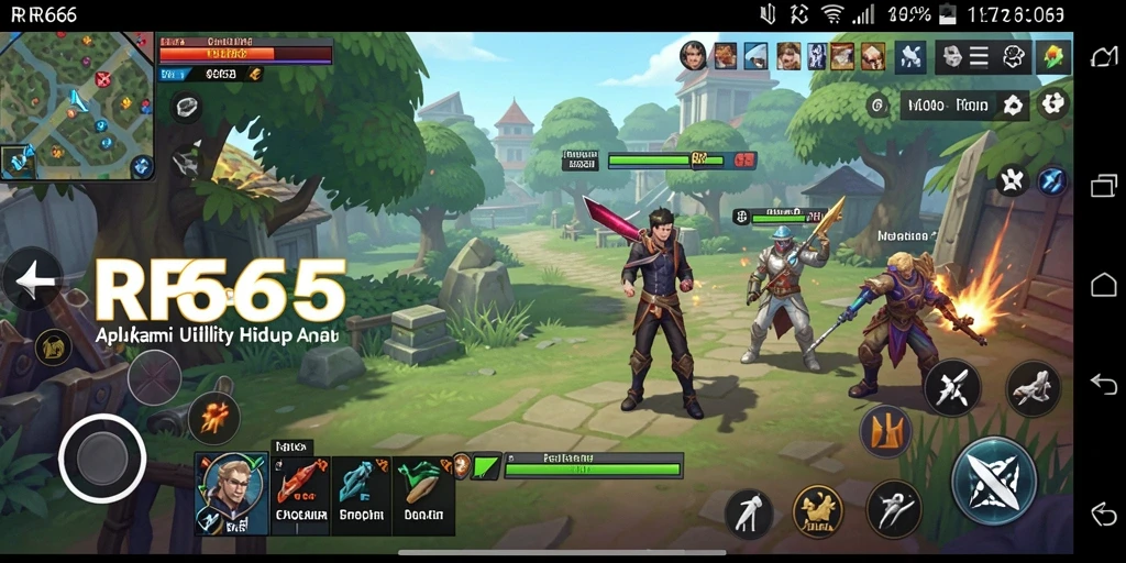 Screenshot utama RR666 menunjukkan antarmuka aplikasi Utility yang sederhana dan fungsional.